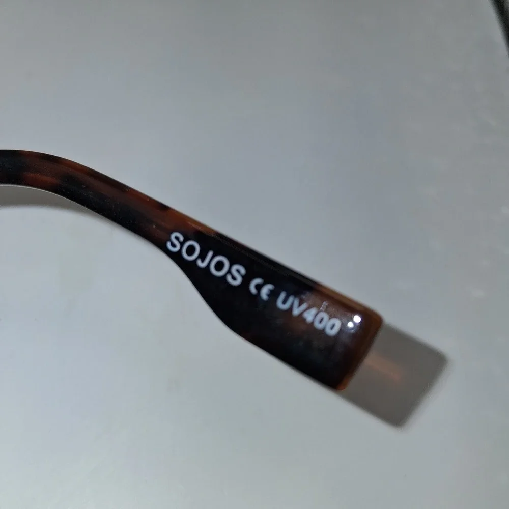 SOJOS Sunglasses Women's Tortoise Brown Rose Gold Mirrored Aviator UV400 53mm
